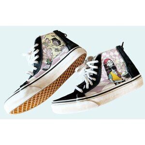 VANS Youth Kids Nightmare Before Christmas Hi Top Zip Back Sneakers Sz 3